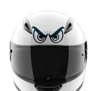 Demonische ogen helm sticker motor sticker