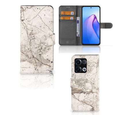 OPPO Reno8 Pro | Bookcase | Marmer Beige