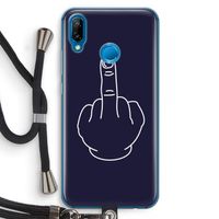 F**k U: Huawei P20 Lite Transparant Hoesje met koord