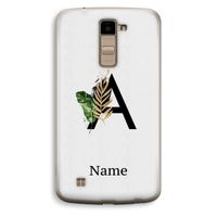 Charcoal Flora: LG K10 (2016) Transparant Hoesje