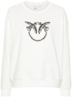 PINKO sweat à motif Love Bird en perles - Blanc - thumbnail