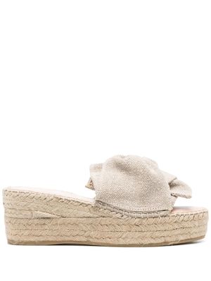 Manebi espadrilles Havana à plateforme - Tons neutres