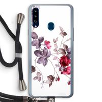 Mooie bloemen: Samsung Galaxy A20s Transparant Hoesje met koord Mooie bloemen: Samsung Galaxy A20s Transparant Hoesje met koord