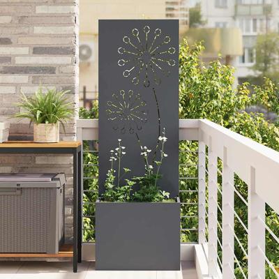 Tuinplant met Decoratief Paneel Antraciet 50 x 140 cm