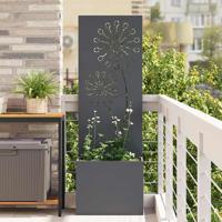 Tuinplant met Decoratief Paneel Antraciet 50 x 140 cm