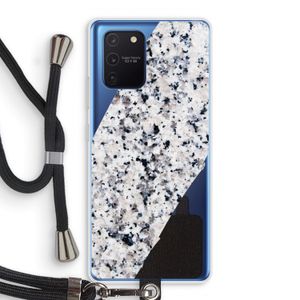 Gespikkelde marmer: Samsung Galaxy Note 10 Lite Transparant Hoesje met koord