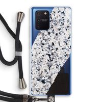 Gespikkelde marmer: Samsung Galaxy Note 10 Lite Transparant Hoesje met koord