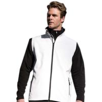 Softshell casual bodywarmer - heren - wit - Outdoorkleding - wandelen/zeilen - Mouwloos vest