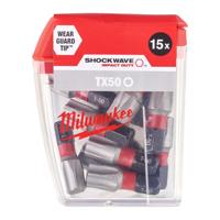 Milwaukee SHOCKWAVE™ IMPACT DUTY schroefbits TX50 x 25 mm VE=15 - 4932430892