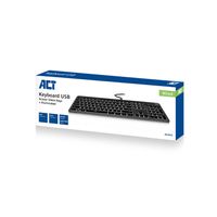 ACT AC5415 toetsenbord USB QWERTY Amerikaans Engels Zwart - thumbnail