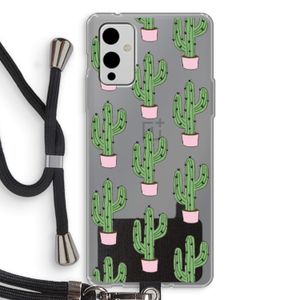 Cactus Lover: OnePlus 9 Transparant Hoesje met koord