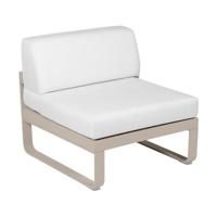 Fermob Bellevie 1-zitsmodule loungebank Nutmeg - Off-White