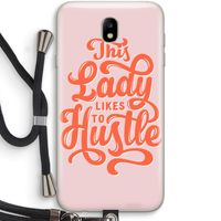 Hustle Lady: Samsung Galaxy J7 (2017) Transparant Hoesje met koord
