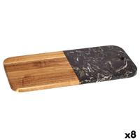 Snijplank Kinvara 78375 78375 Zwart 18 x 1,5 x 38 cm (8 Stuks)