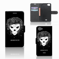 Telefoonhoesje met Naam Wiko Rainbow Jam Skull Hair - thumbnail