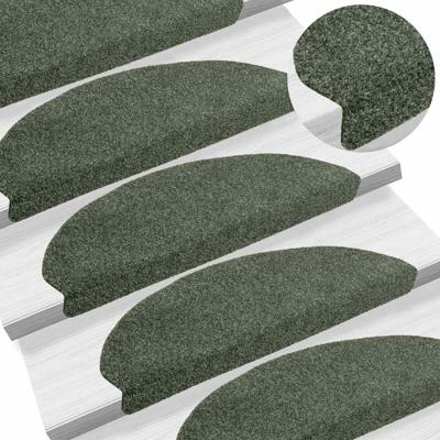 Trapmatten Zelfklevend 5 stuks 65x21x4 cm Groen Halfrond Groot