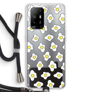 Spiegeleitjes: Oppo A94 5G Transparant Hoesje met koord