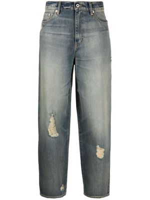 Kenzo jean cigarette à taille mi-haute - Bleu