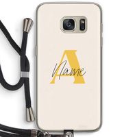 Amber Script: Samsung Galaxy S7 Transparant Hoesje met koord