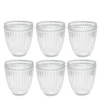 6x Waterglazen Set GreenGate Alice helder Ø8.5 cm - 350ml - Drinkglazen - thumbnail