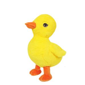 Knuffeldier Eenden kuiken - zachte pluche stof - dieren knuffels - geel - 24 cm