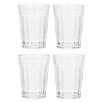 Set van 8x stuks drinkglazen/waterglazen van 250 ml transparant - thumbnail