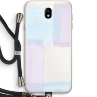 Square pastel: Samsung Galaxy J7 (2017) Transparant Hoesje met koord