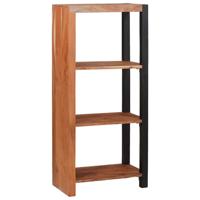 Boekenkast Bruin, Zwart 50 x 30 x 110 cm Massief Acaciahout