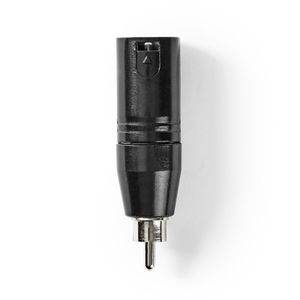 XLR Adapter | XLR 3-Pin Male - RCA Male | 1 Piece | Metal