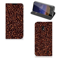 Nokia 2.2 Flip Style Cover Koffiebonen - thumbnail