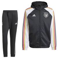 adidas Duitsland DNA Windbreaker Trainingspak 2024-2026 Zwart Wit - thumbnail