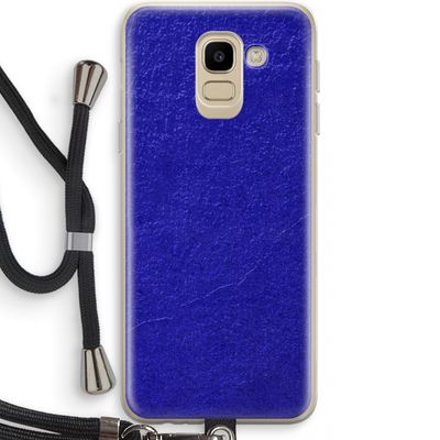Majorelle Blue: Samsung Galaxy J6 (2018) Transparant Hoesje met koord