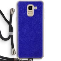 Majorelle Blue: Samsung Galaxy J6 (2018) Transparant Hoesje met koord