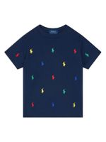 POLO RALPH LAUREN KIDS t-shirt en coton à logo Polo Pony - Bleu - thumbnail