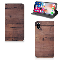 Apple iPhone Xs Max Book | Wallet Case | Old Wood