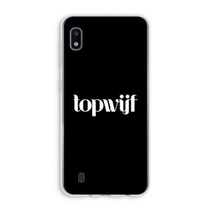Topwijf Zwart: Samsung Galaxy A10 Transparant Hoesje