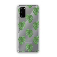 Monstera leaves: Samsung Galaxy S20 Transparant Hoesje