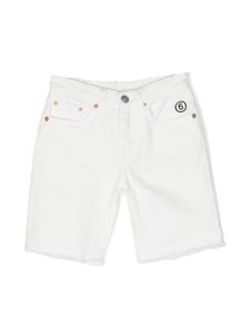 MM6 Maison Margiela Kids short slim à logo brodé - Blanc