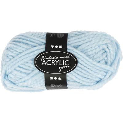 Creativ Company Fantasia acrylgaren, l: 35 m, maxi, lichtblauw, 50 gr/ 1 bol