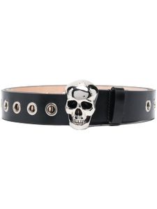 Alexander McQueen ceinture Skull à détails d'œillets - Noir