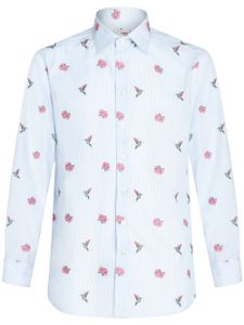 ETRO chemise à motif en jacquard - Bleu