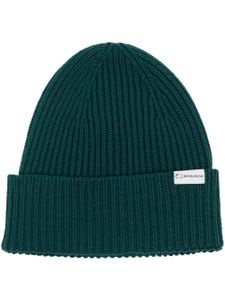 Woolrich bonnet nervuré à étiquette logo - Vert