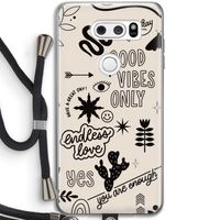 Good vibes: LG V30 Transparant Hoesje met koord