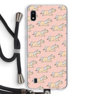Ponys: Samsung Galaxy A10 Transparant Hoesje met koord