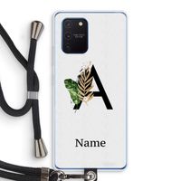 Charcoal Flora: Samsung Galaxy Note 10 Lite Transparant Hoesje met koord