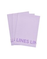 HEMA Schriften Lila A4 Gelinieerd - 3 Stuks