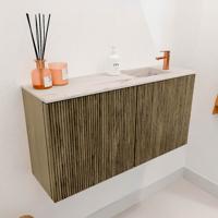 Toiletmeubel Mondiaz Joya Dlux | 80 cm | Meubelkleur Dusk | Faye wastafel Nata Wasbak Rechts | 1 kraangat Toiletmeubel Mondiaz Joya Dlux | 80 cm | Meubelkleur Dusk | Faye wastafel Nata Wasbak Rechts | 1 kraangat