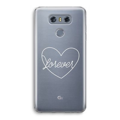 Forever heart pastel: LG G6 Transparant Hoesje