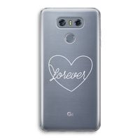 Forever heart pastel: LG G6 Transparant Hoesje