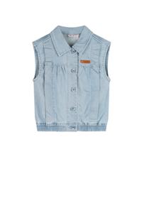 NoNo zomer gilet meisjes - denim blauw - Dock